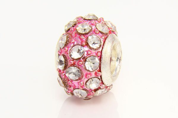 Crystal with Rose Marcasite Donut