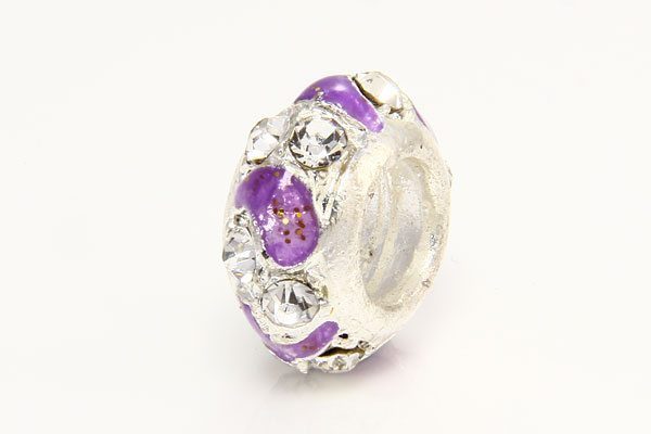 Lilac Glass and Clear Donut