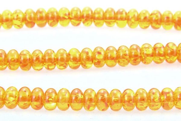 8mm Donut. Honey Copal Amber