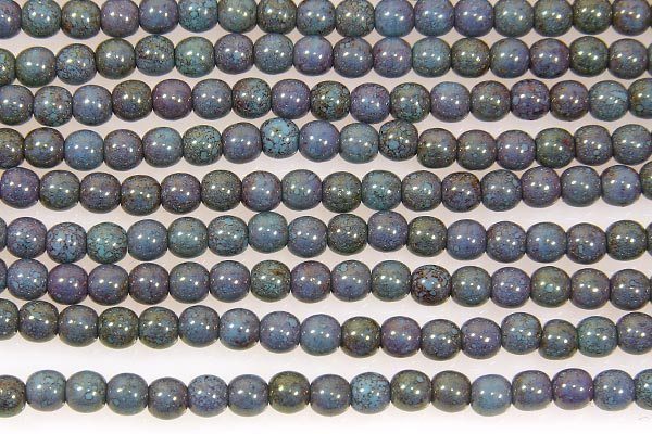 Lustered Grey  Beads
