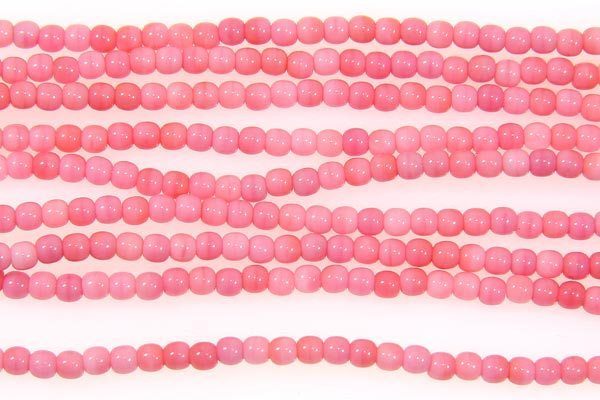 Coral Pink Round Beads