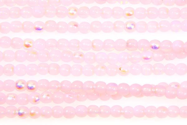 Soft Pink AB Round Beads