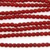 Opaque Cherry Round Beads