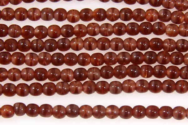 Sienna Swirl Round Beads