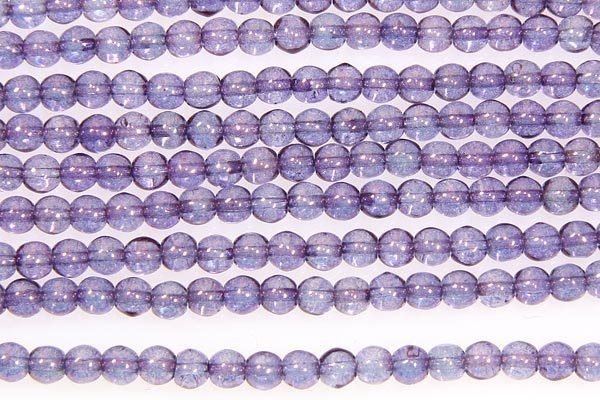 Lustre Lilac Round Beads