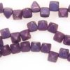 Frosted Plum Lustre 2-Hole Pyramid