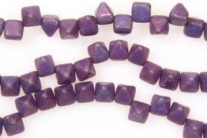 Frosted Plum Lustre 2-Hole Pyramid