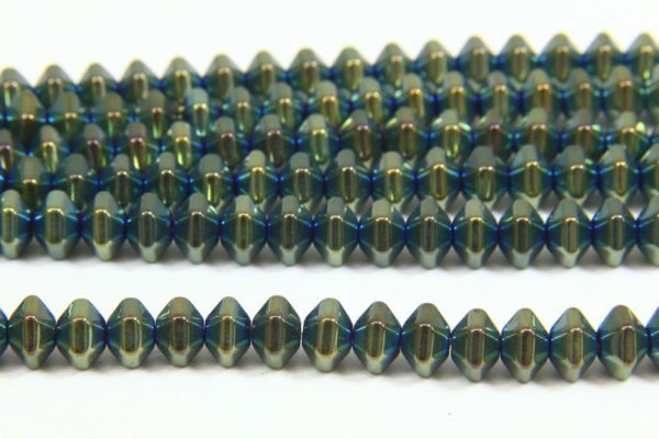 Hematite Bluegrass Bicones