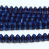 Hematite Electric Blue Bicones