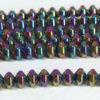 Hematite Rainbow Bicones