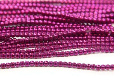 Magenta Round Hematite