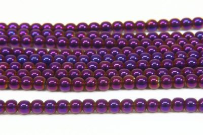 Mystic Purple Round Hematite