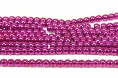 Magenta Round Hematite