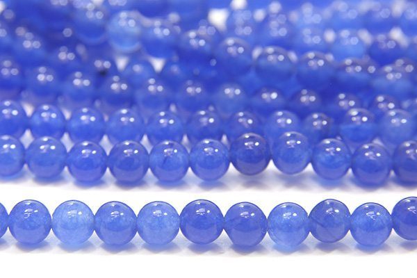 Blue Jade 4mm Gemstone Round