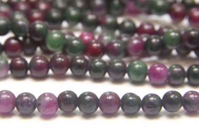 Watermelon Agate 4mm Gemstone Round