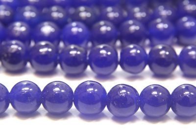 Blue Jade 8mm Gemstone Round