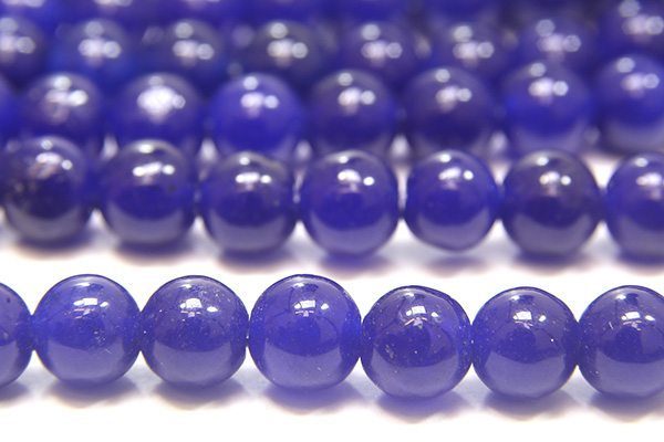 Blue Jade 8mm Gemstone Round