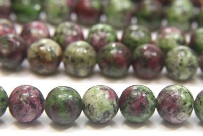 Ruby in Zoazite 8mm Gemstone Round