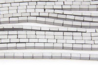 Matte Silver Hematite Bricks