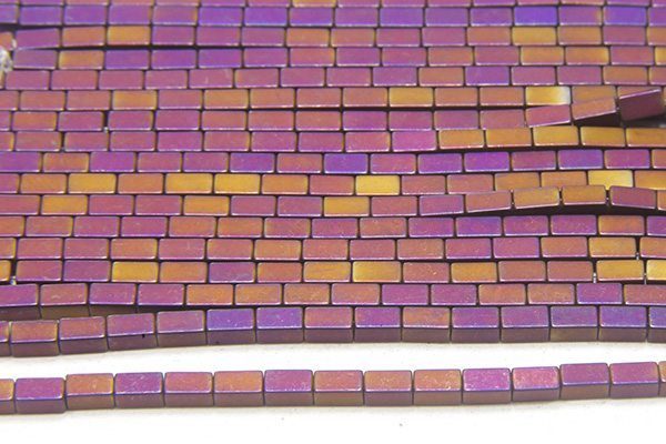 Matte Mystic Purple Hematite Bricks