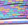 Matte Rainbow Hematite Bricks