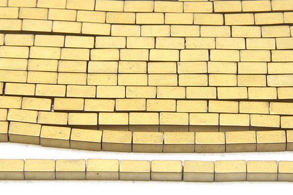 Matte Gold Hematite Bricks