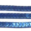 Electric Blue Hematite Chevrons