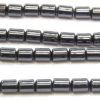 Natural 4mm x 5mm Cylinders Hematite