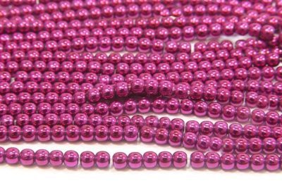 Magenta Round Hematite