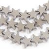 Silver 8mm Stars Hematite