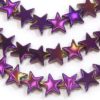 Mystic Purple 8mm Stars Hematite