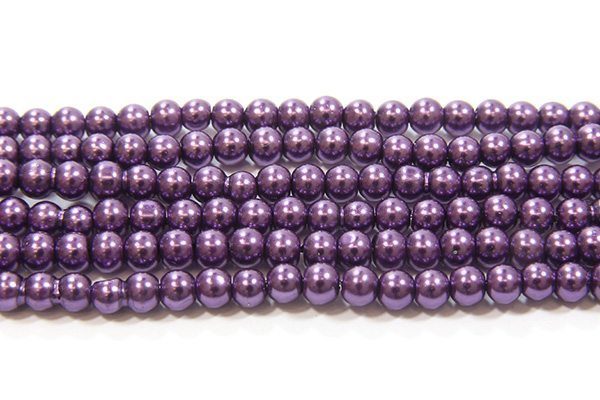 Iris Purple Glass Pearl