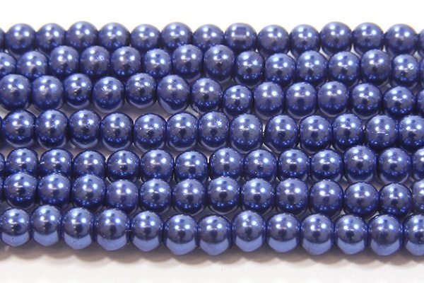 Midnight Blue Glass Pearl