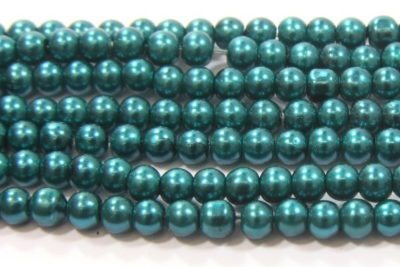 Emerald Green Glass Pearl