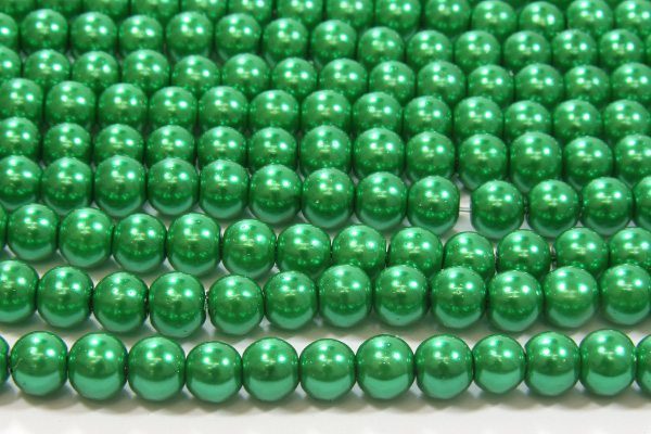 Elf Green Glass Pearl