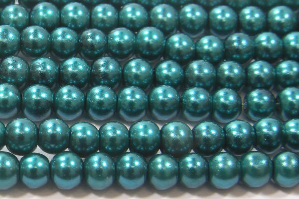 Emerald Green Glass Pearl