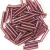 Lustre Coated Wine Purple Preciosa Bugle Beads