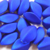 Electric Blue Satin Oval