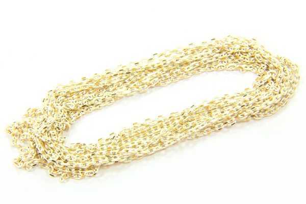 White Shimmer Link Chain