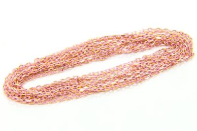 Soft Pink Shimmer Link Chain