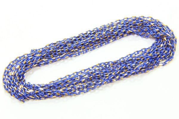 French Blue Shimmer Link Chain