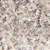 Clear Black lined Preciosa Twin Beads