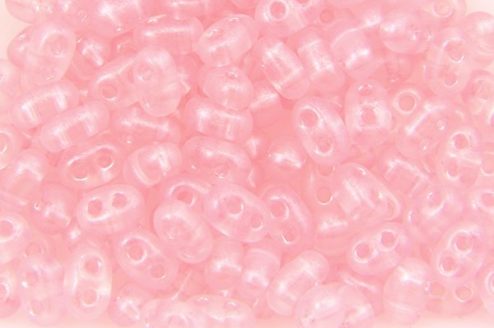 Opaque Light French Rose Preciosa Twin Beads