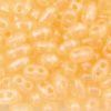 Opaque Cream Preciosa Twin Beads