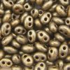 Satined Khaki Preciosa Twin Beads