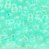 Opaque Light Turquoise Preciosa Twin Beads