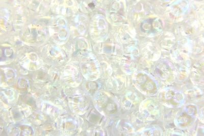 Clear AB Preciosa Twin Beads