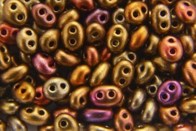 Copper Mix Preciosa Twin Beads