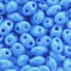 Satined Sky Blue Preciosa Twin Beads