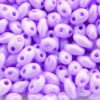 Satined Lilac Preciosa Twin Beads